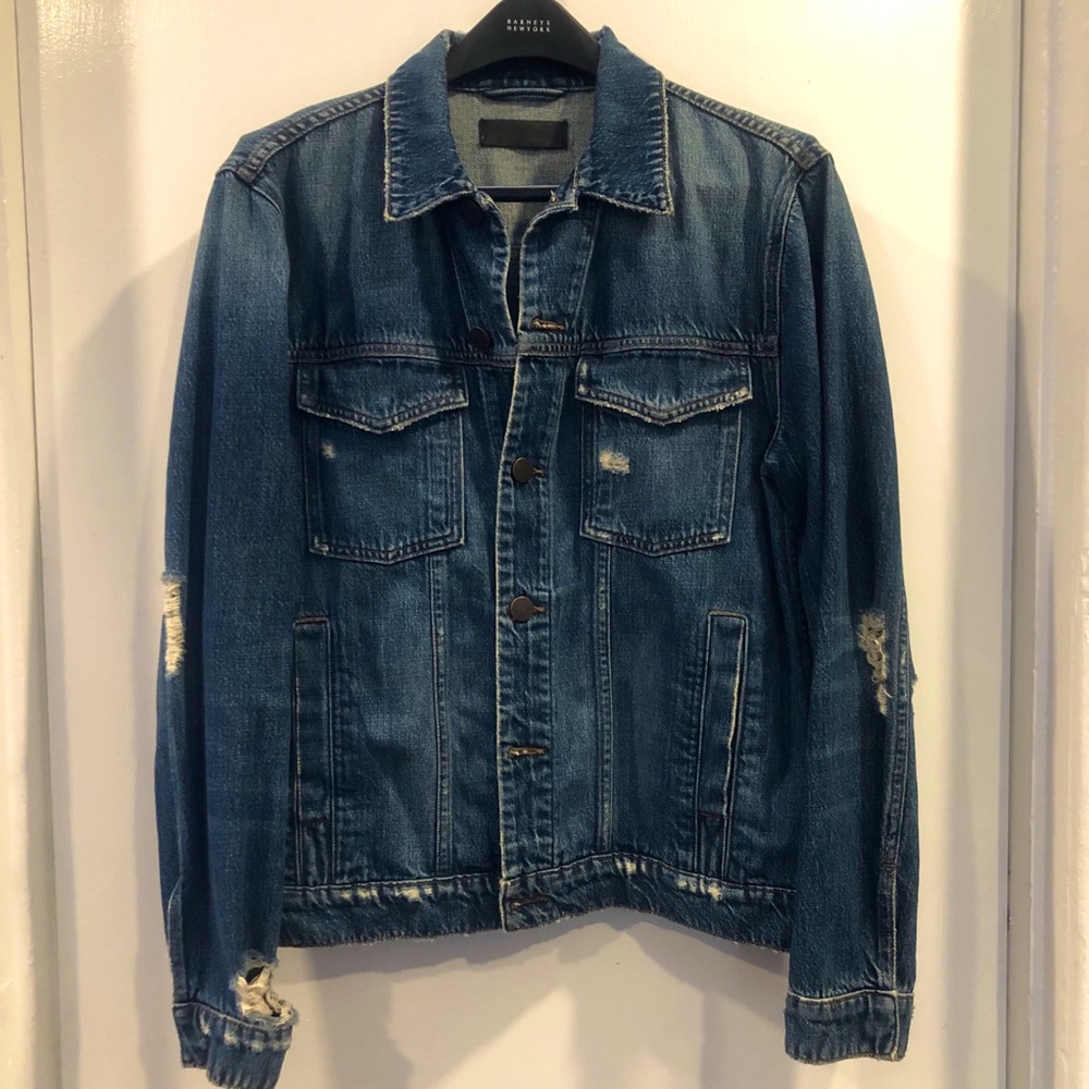 J Brand distressed denim jacket